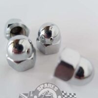 NUT - KICKSTART DOMED - 3/8" UNF - CHROMED-0