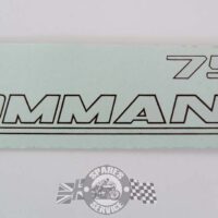 06-1017REV - DECAL - SIDE PANEL - 750 COMMANDO - BLACK & GOLD | Norton
