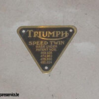 70-1595 - PLATE - PATENT - 5T - TIMING COVER - (SPEEDTWIN) | Triumph