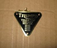 70-2910 - Patent Plate - Tiger 110 | Triumph